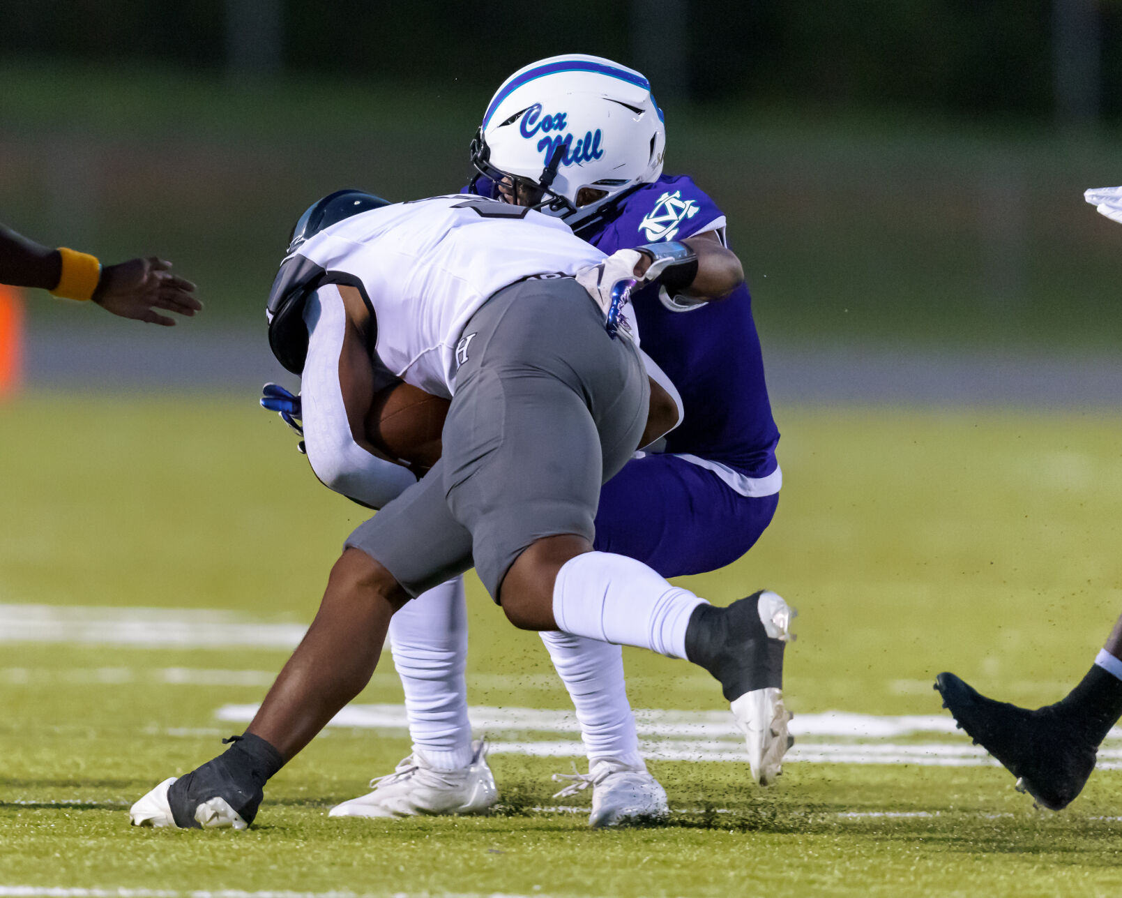 The Hough Huskey defeated the Cox Mill Chargers 48-7 on Friday night at Cox Mill High School.